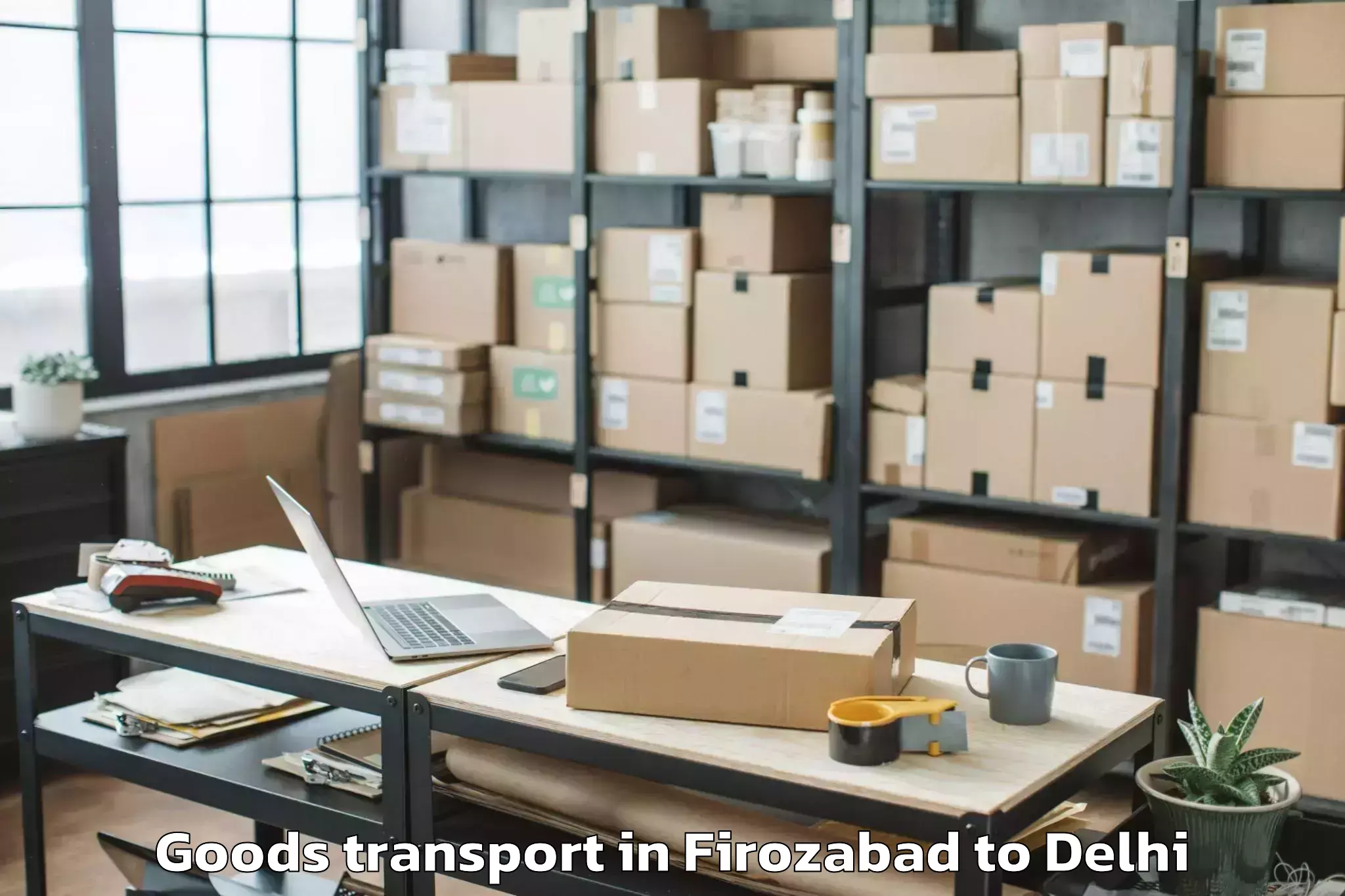 Discover Firozabad to Dlf Promenade Mall Goods Transport